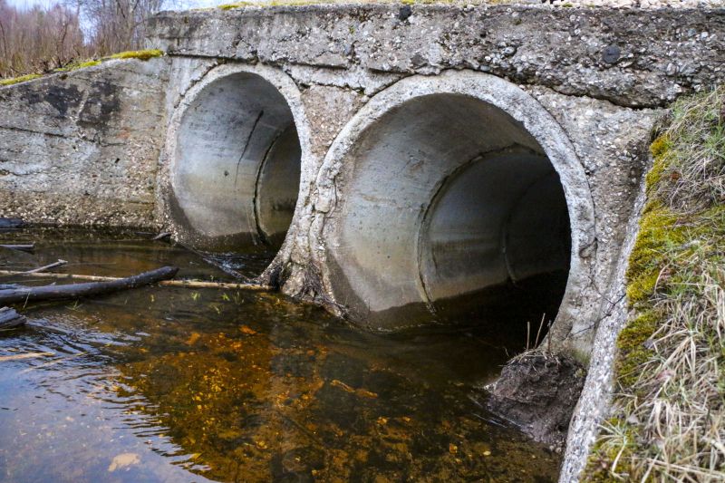 Inspection of Reconstructed Culvert